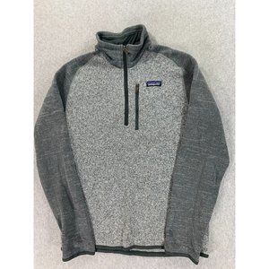 Patagonia Better‎ Sweater Quarter Zip Pullover (Men's Medium) Gray
